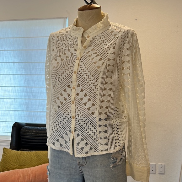 Anthropologie lace top 12p - Picture 2 of 5